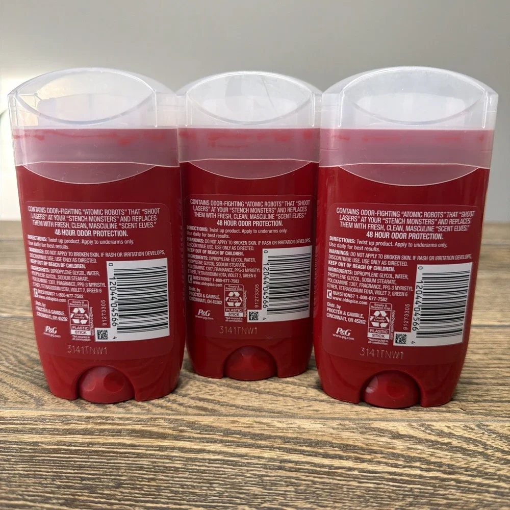 3 Old Spice Pure Sport High Endurance Deodorant Stick 3 oz 48 Hour Protection